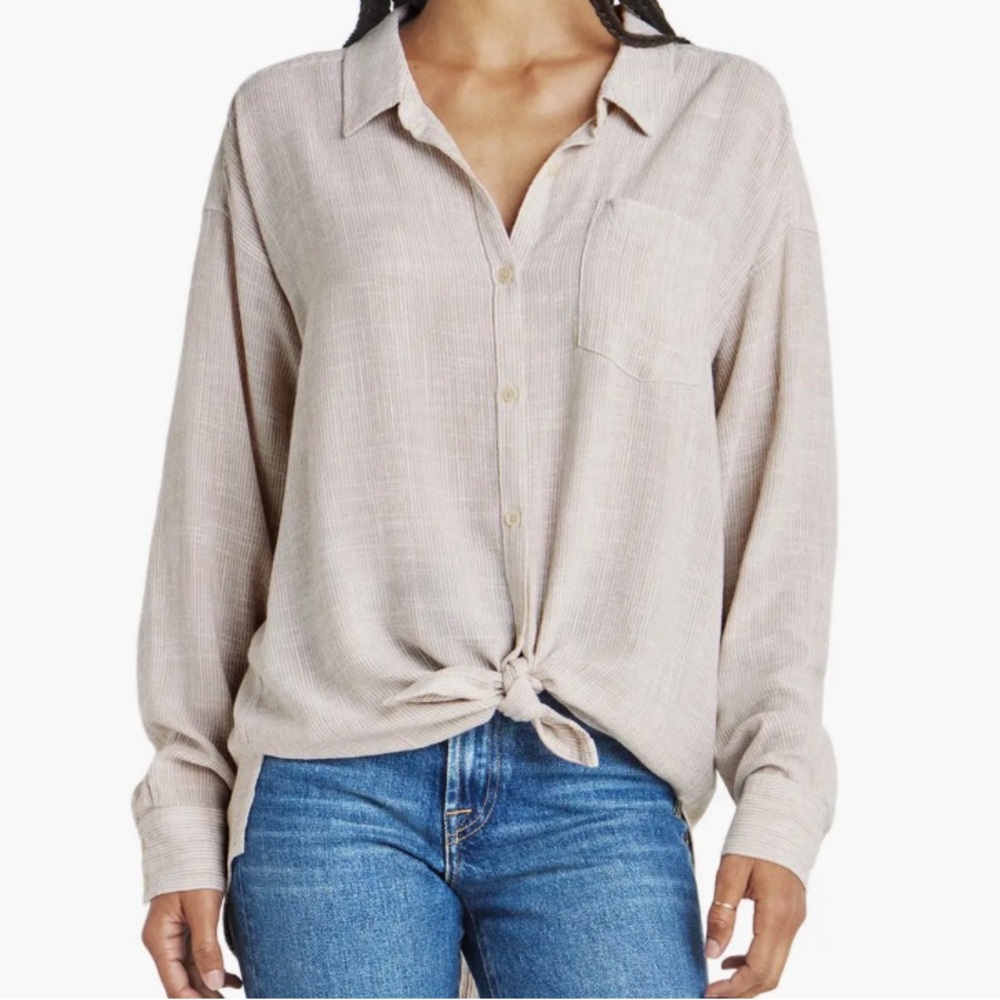 SPLENDID Bowen Stripe Shirt : Fawn : Medium